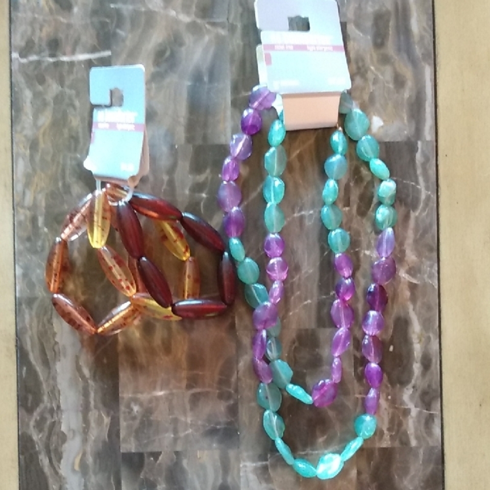 6/$20 Colorful Beaded Necklace Set
